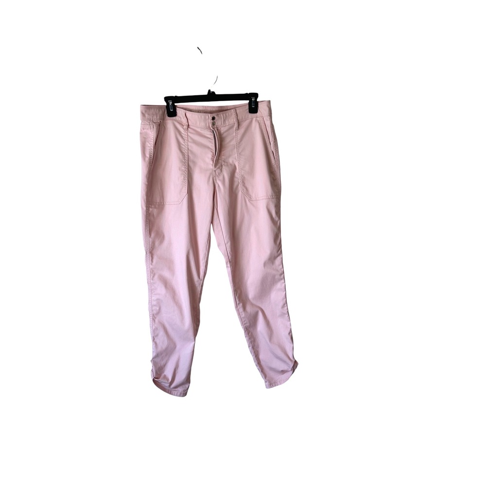 WHBM Outlet Women's Pretty Pink Utility Ankle Pants Size 12, 27.5" Inseam